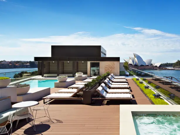 Park Hyatt Sydney terrace with view on opera