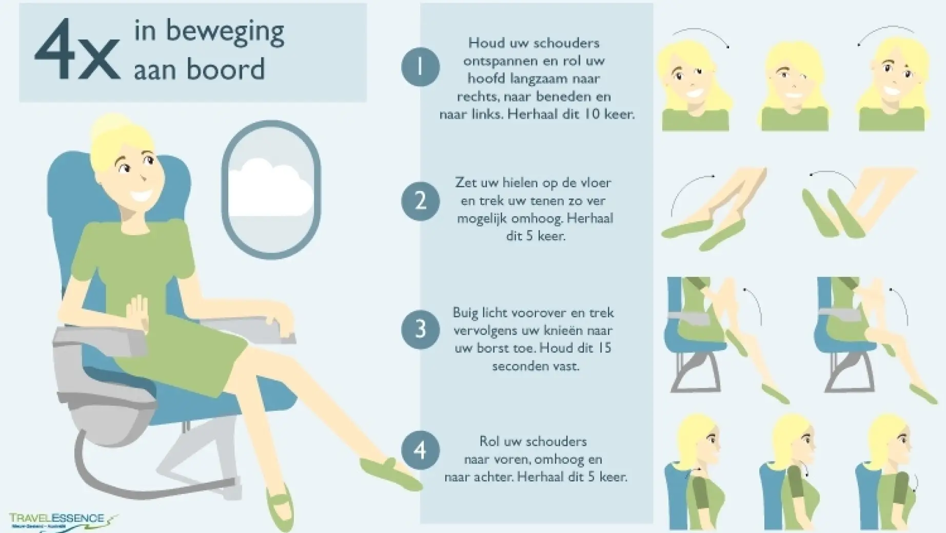 Verminder jetlag reis australie nieuw zeeland travelessence infographic