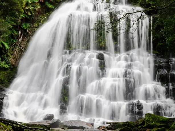Aus tasmania Nelson Falls Lyell Highway Queenstown