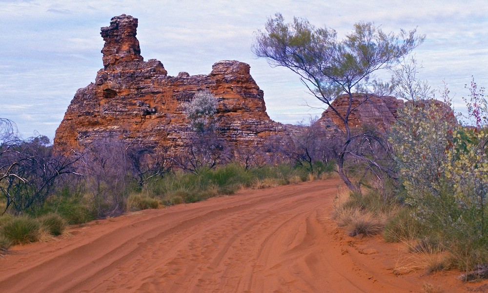 Australien Purnululu Nationalpark Bungle Bungles Schotterstraße