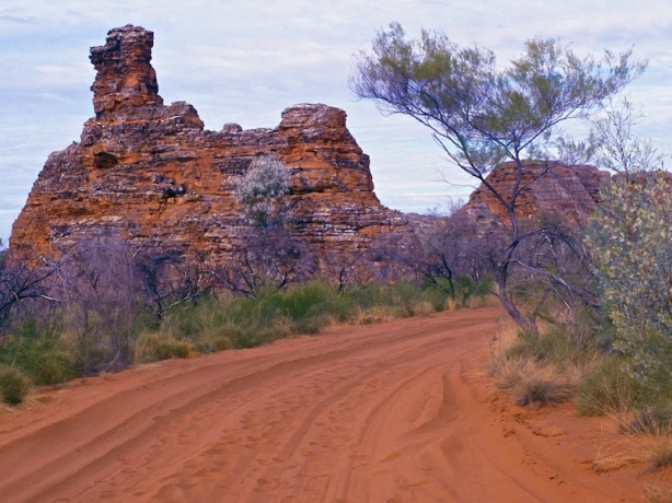 Australien Purnululu Nationalpark Bungle Bungles Schotterstraße