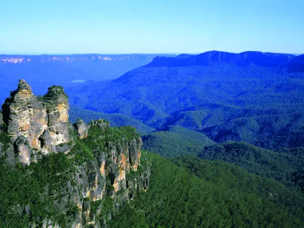 Felsformation three sisters in den Blue Mountains