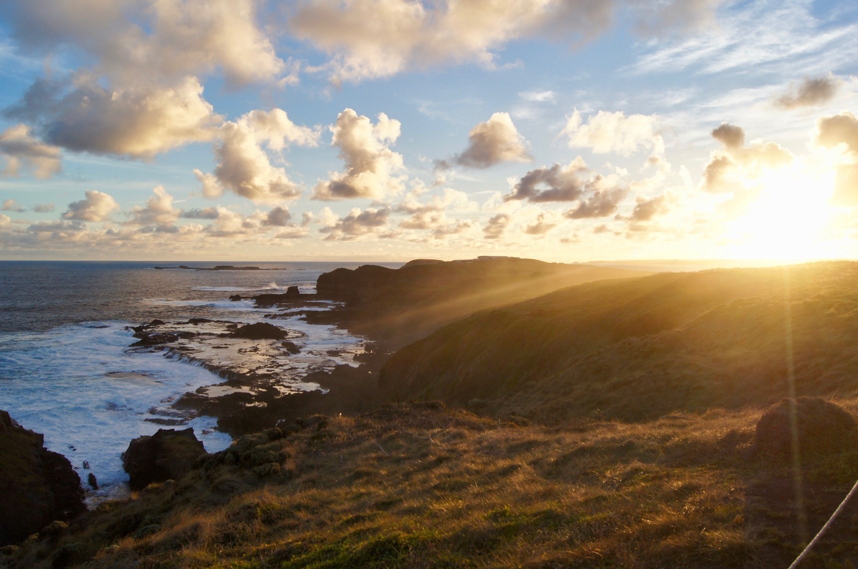 aus phillip island sunset