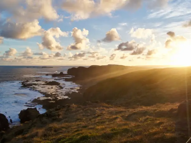 aus phillip island sunset