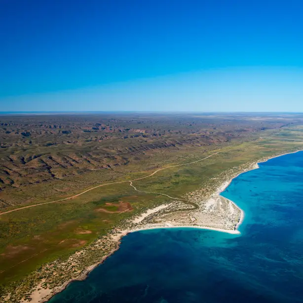 Western Australia - Ningaloo Reef en Cape Range National Park van bovenaf