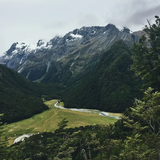 Neuseeland Wandern Hiking Trail Routeburn Track Berge Tal