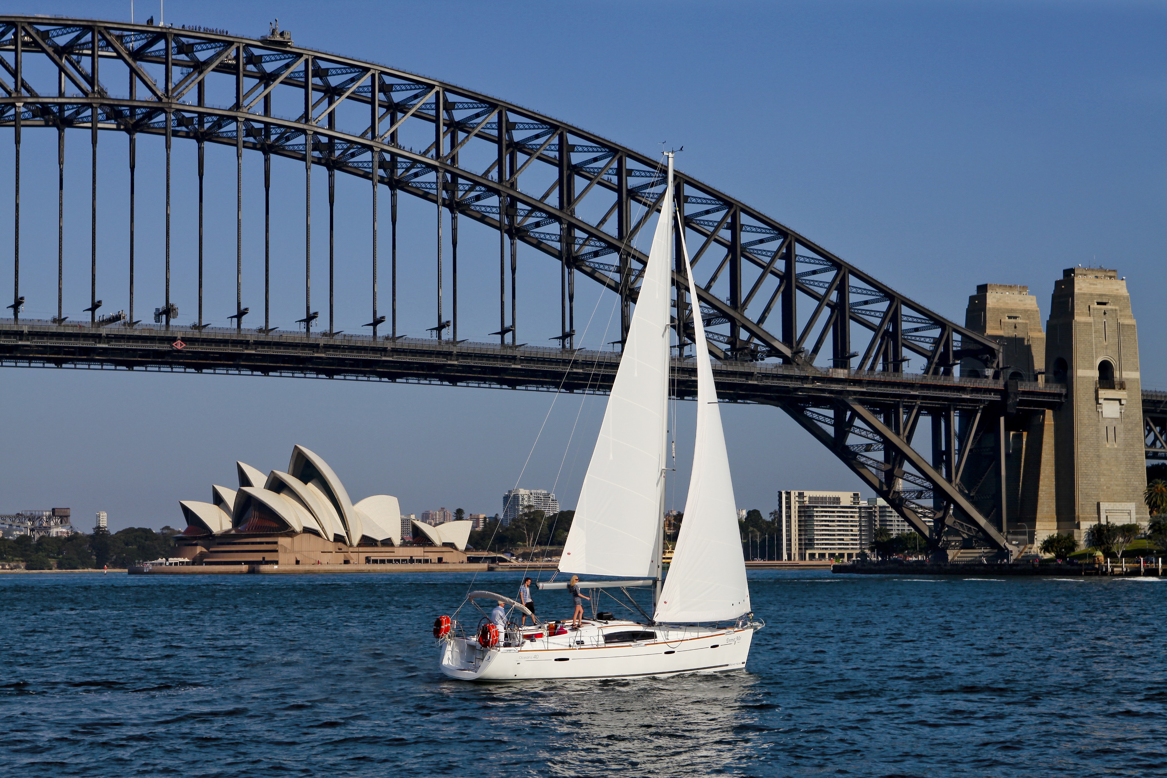 Australien sydney opera house harbour Hafen Segeln Opernhaus