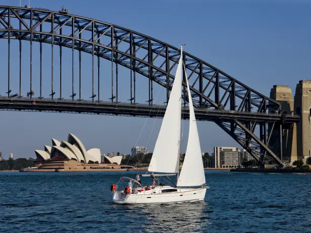 Australien sydney opera house harbour Hafen Segeln Opernhaus