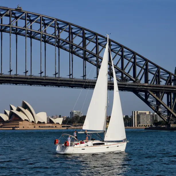 Australien sydney opera house harbour Hafen Segeln Opernhaus