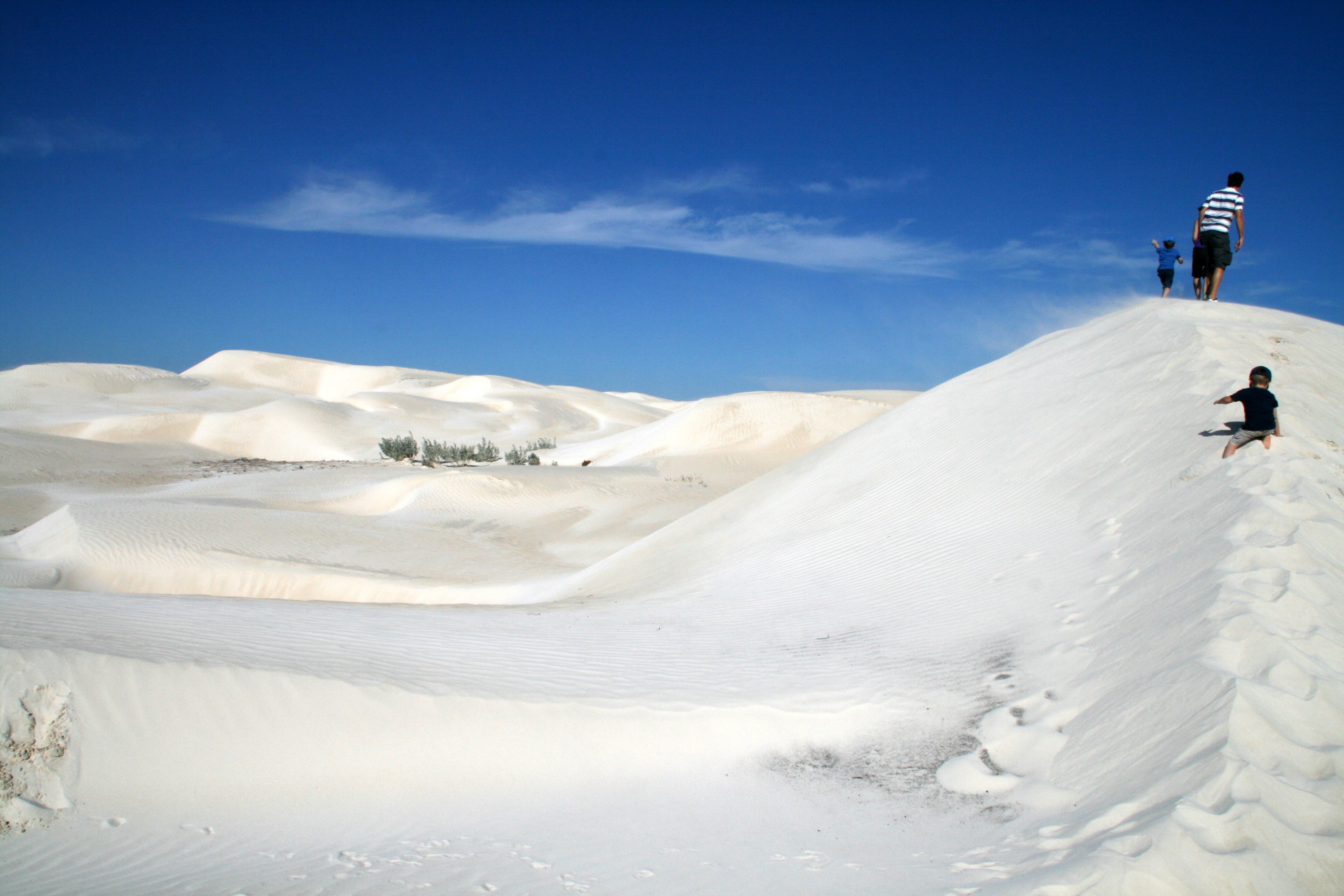 AUS WA kids Lancelin sand dunes