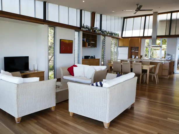 Aus 1770 house living area family stays very comfortable