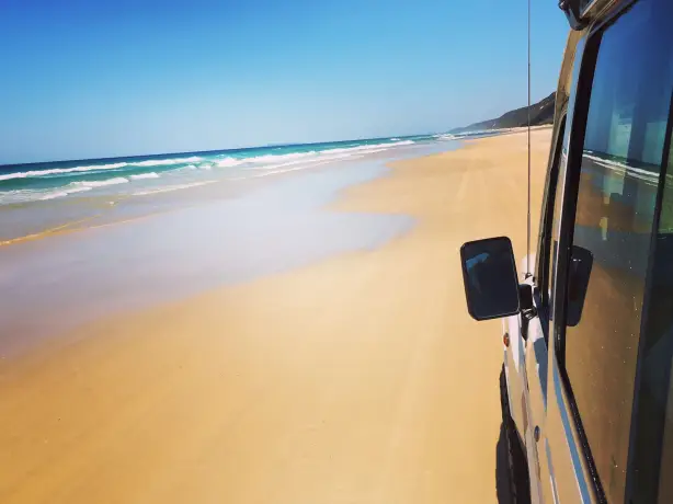 Car on the beach