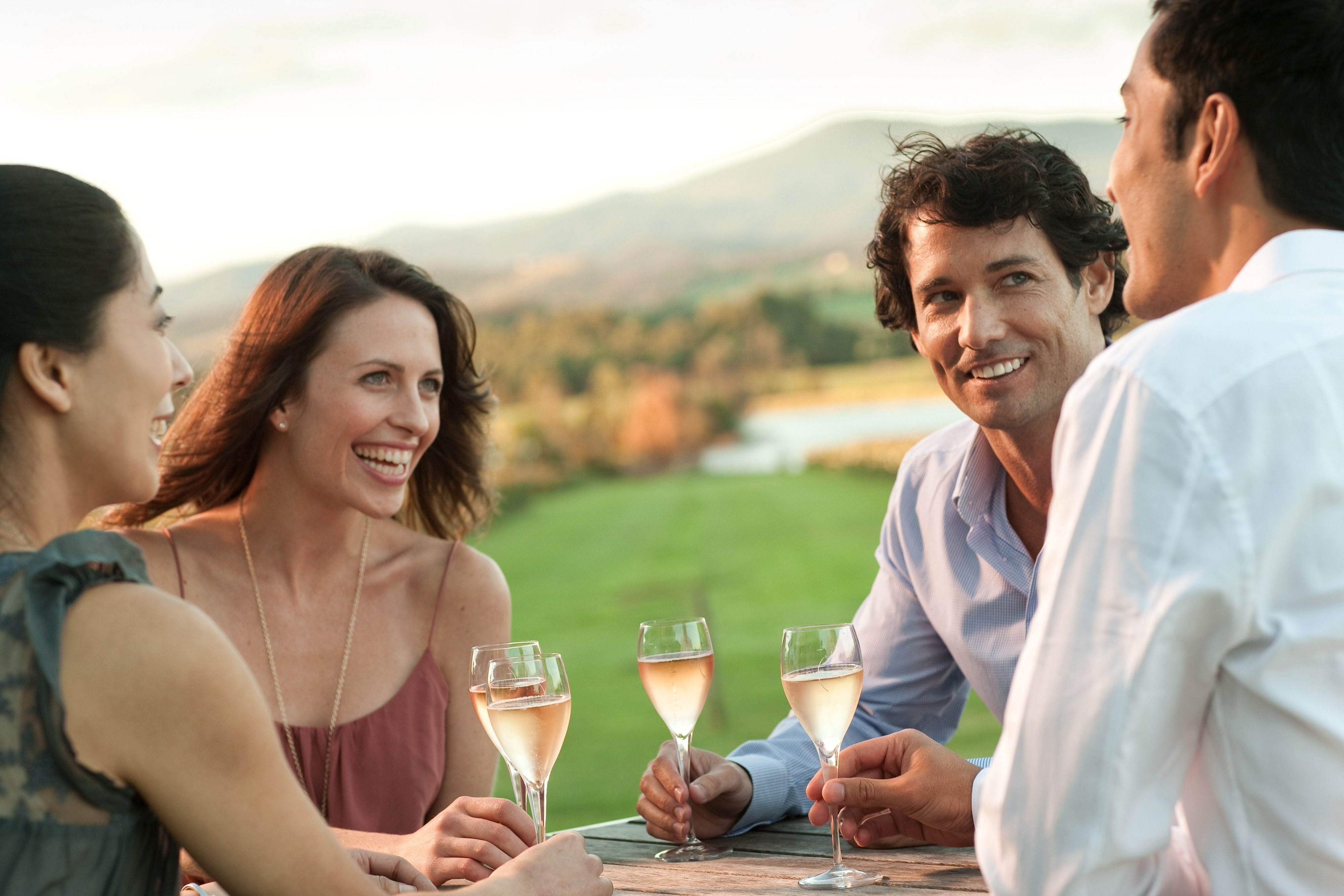 Au yarra valley winery tasting people happy friends see and do easy going