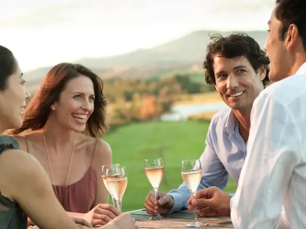 Au yarra valley winery tasting people happy friends see and do easy going