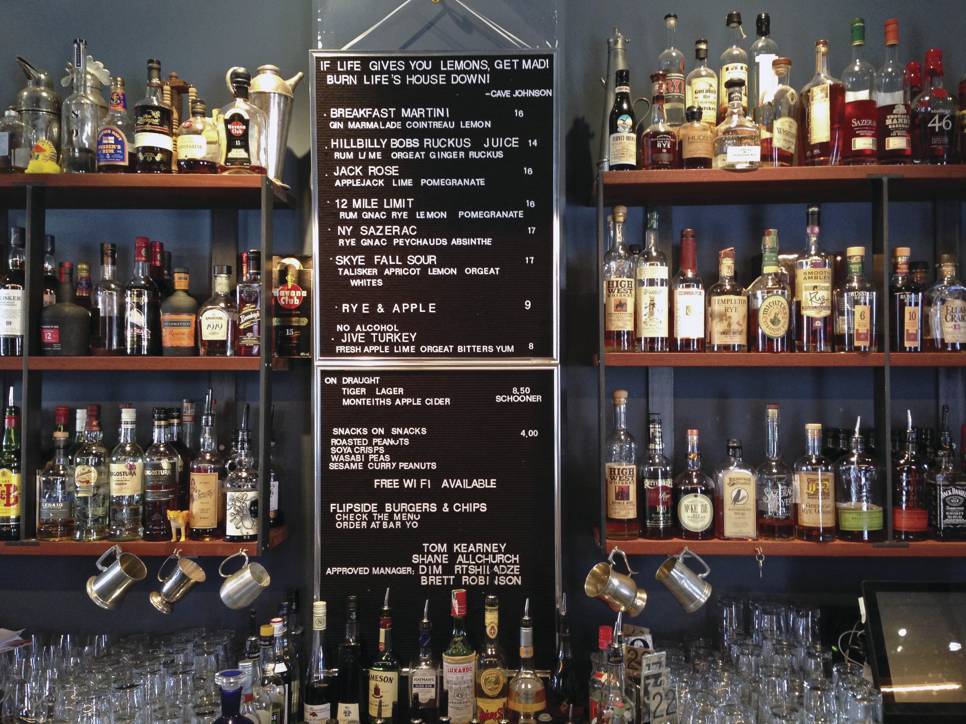 aus perth bar wine local cuisine