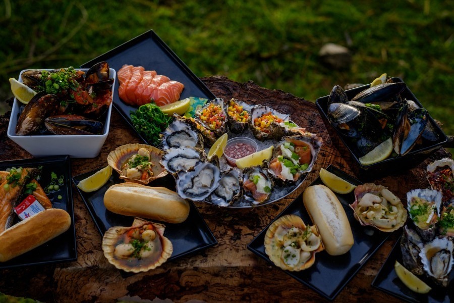 australien tasmanien freycinet meeresfrüchte fisch hochgenuss marine farm cuisine food