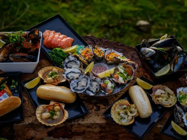 australien tasmanien freycinet meeresfrüchte fisch hochgenuss marine farm cuisine food