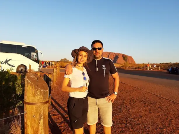 Australien kundenerfahrung christian merlinda uluru sunset