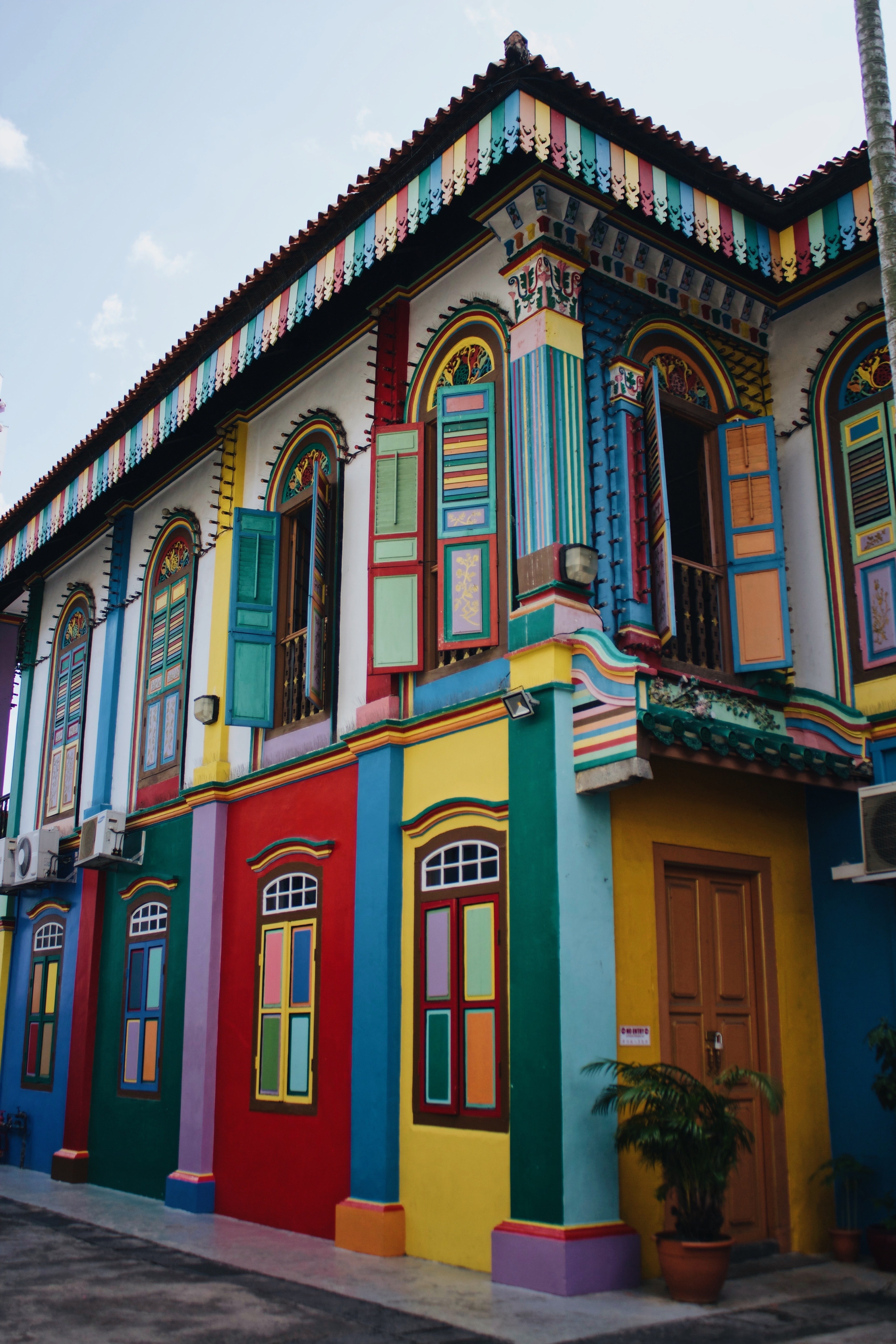 Colourful building in Singapore