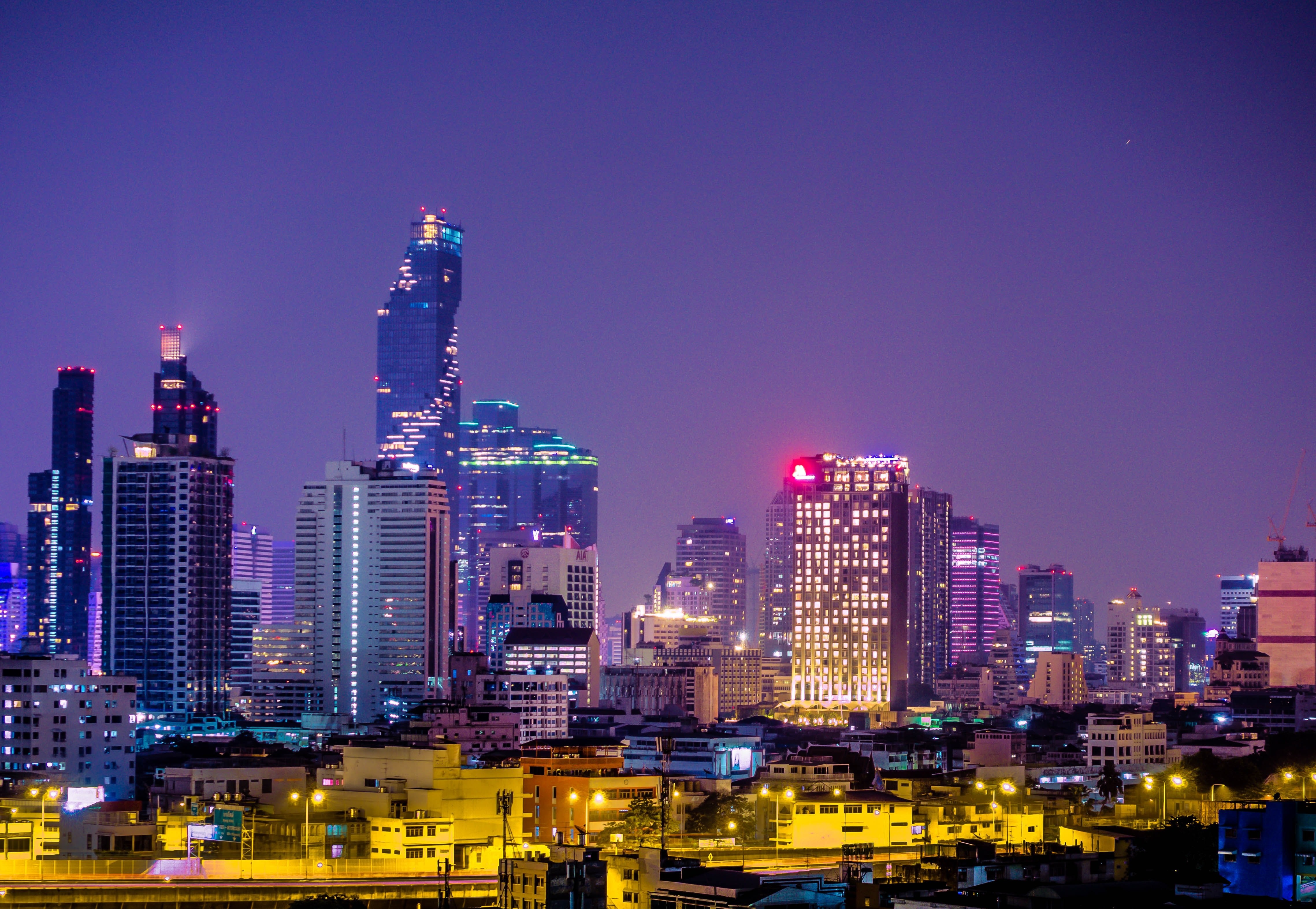 Skyline einer Stadt in Thailand, Bangkok
