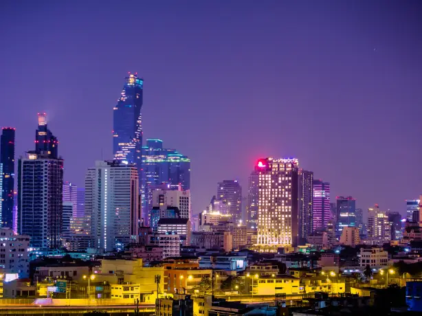 Skyline einer Stadt in Thailand, Bangkok