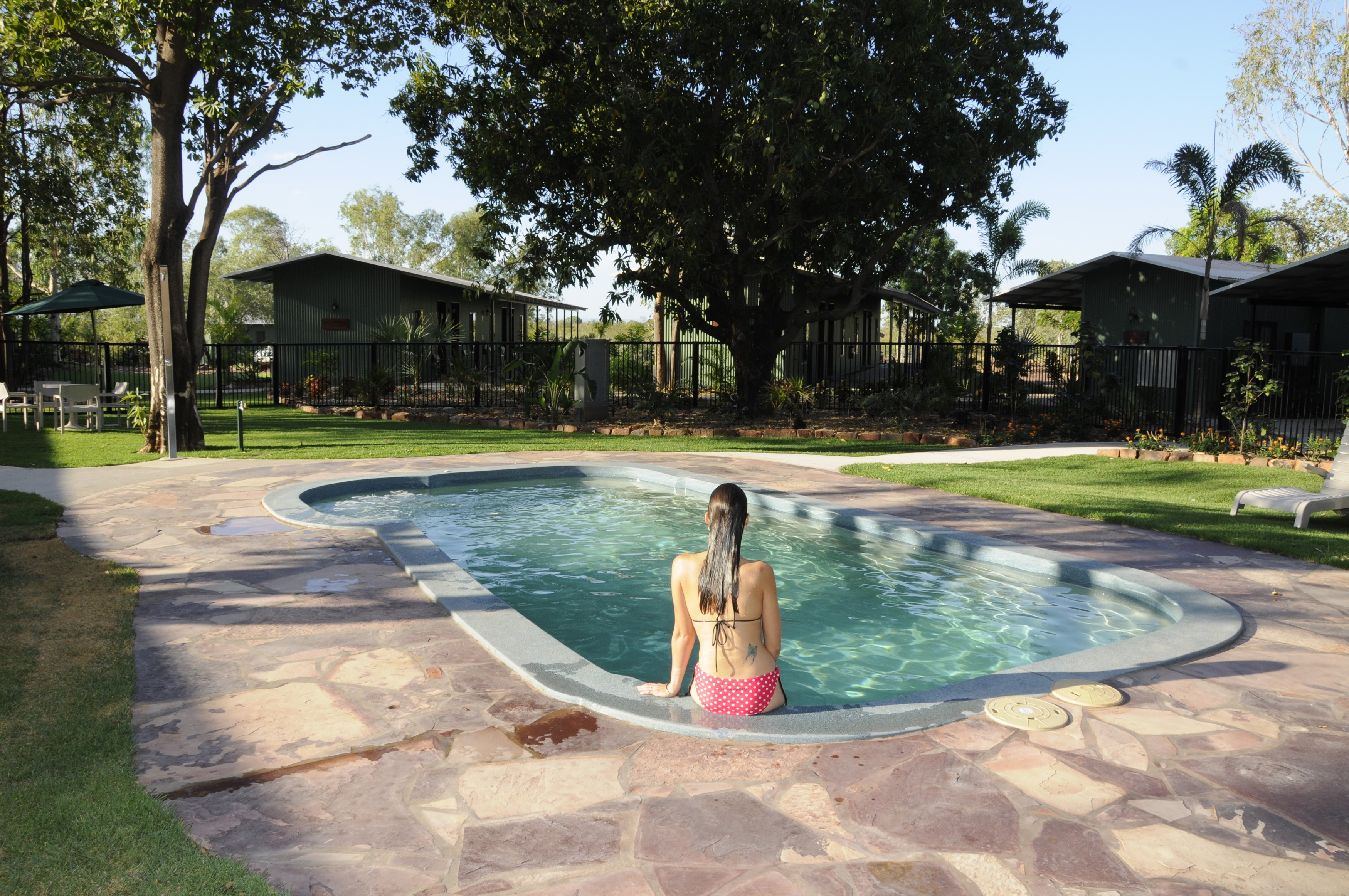 Aus kimberley eco tent pool relax partner stays comfortable