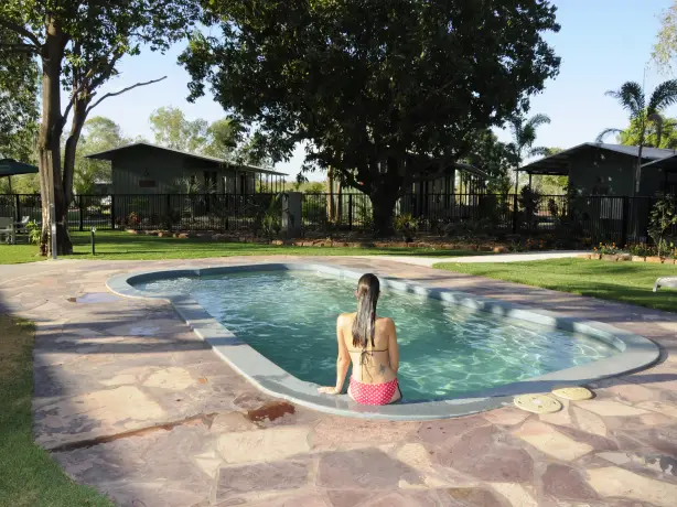 Aus kimberley eco tent pool relax partner stays comfortable