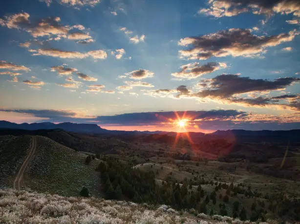 Australien, Südaustralien, Flinders Ranges Nationalpark, Sonnenaufgang