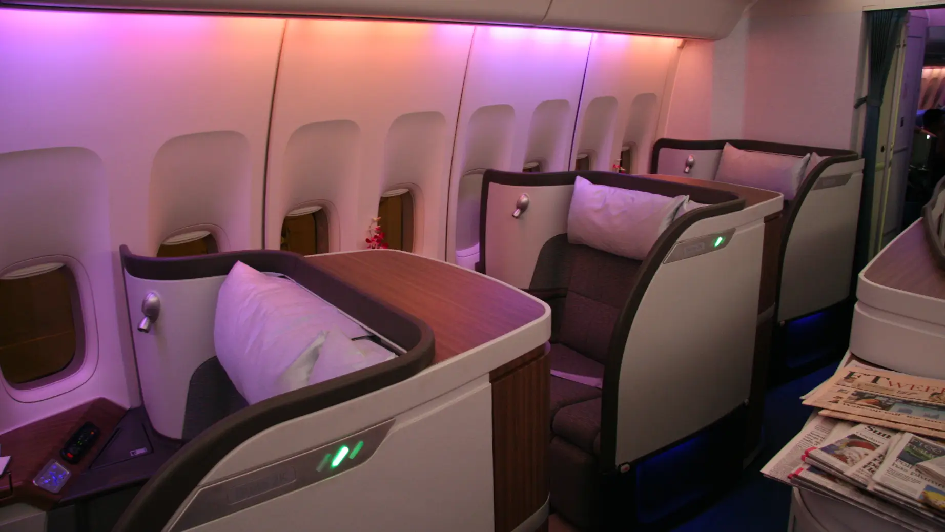 Cathay Pacific Business Class Sitze