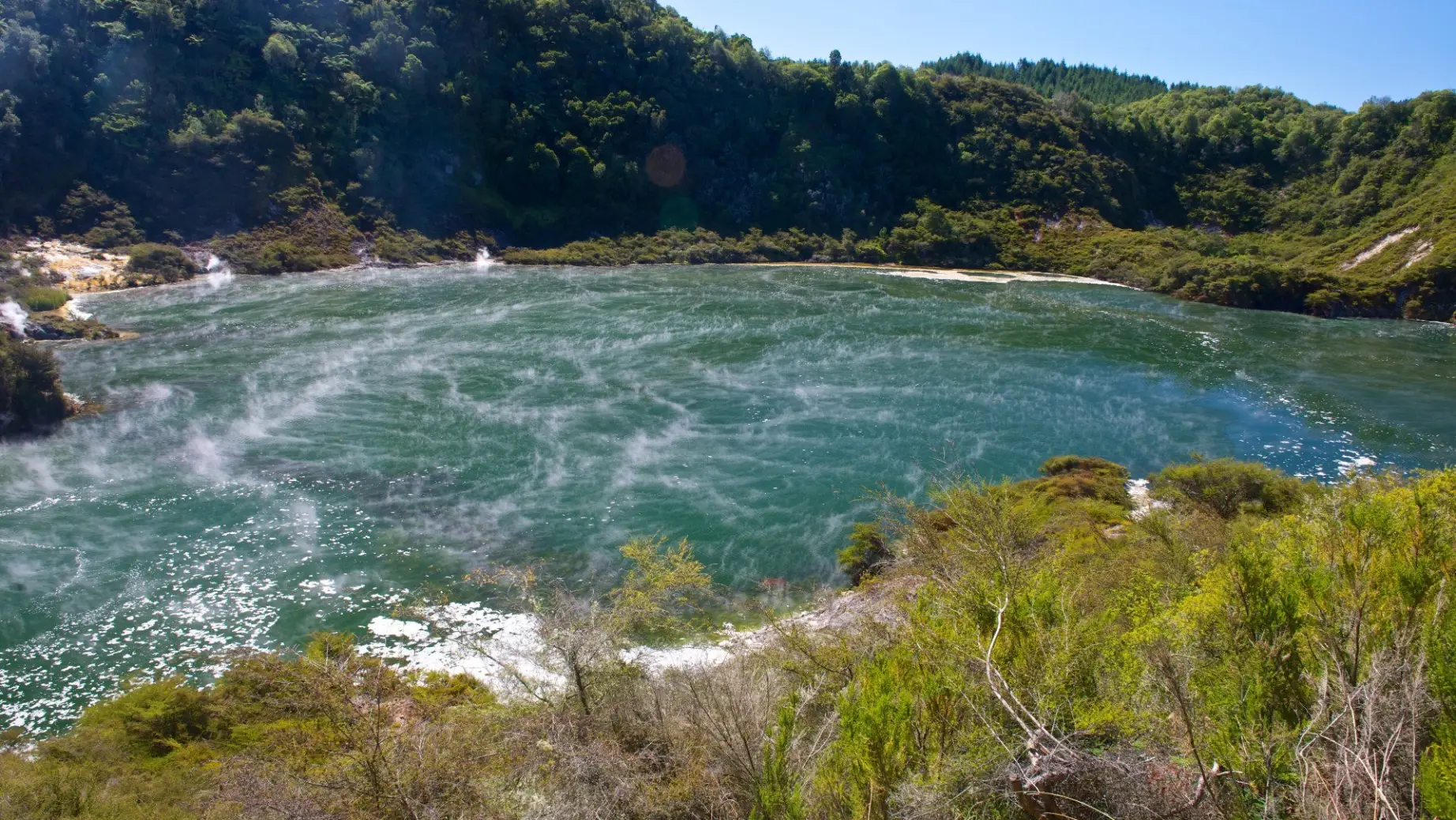 Nz rotorua geothermal activity