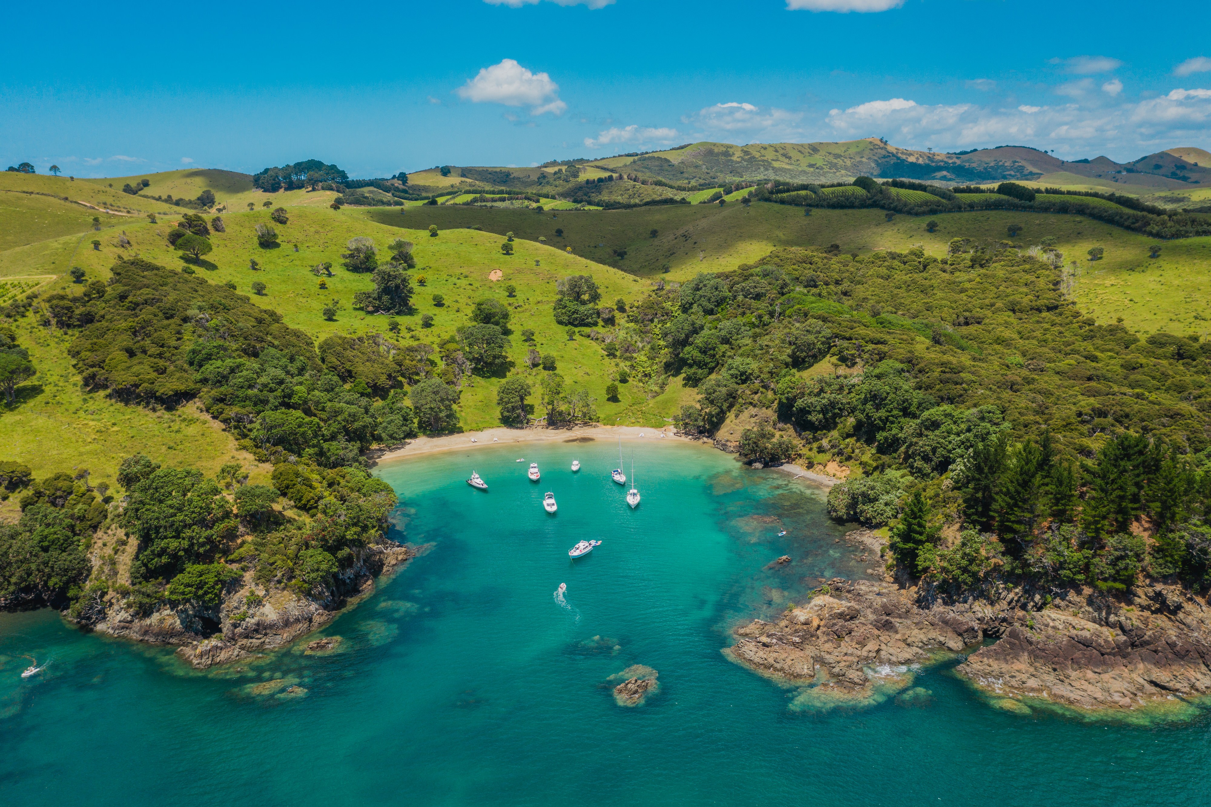Nz general activities waiheke island drone water boats land joshua mccormack
