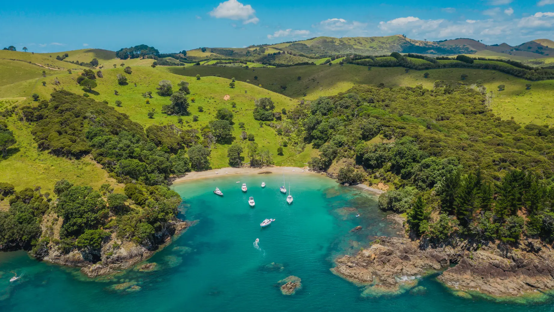 Nz general activities waiheke island drone water boats land joshua mccormack