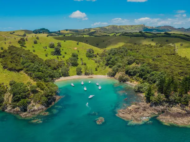 Nz general activities waiheke island drone water boats land joshua mccormack