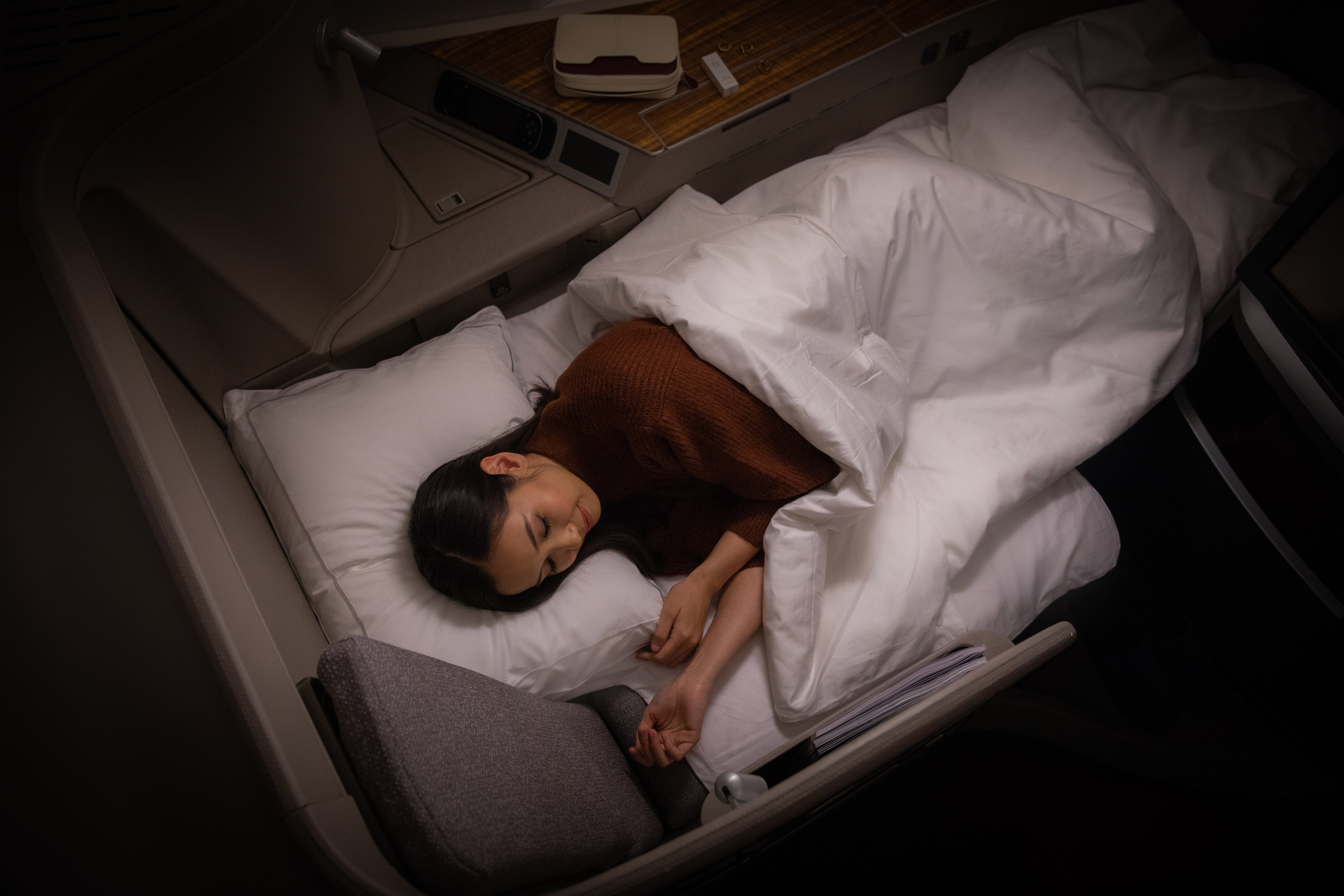 Cathay pacific Erste Klasse Bett