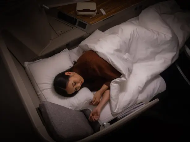 Cathay pacific Erste Klasse Bett