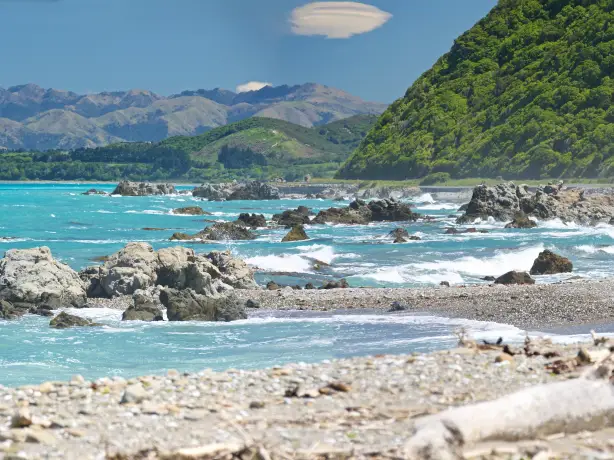 nz-south-canterbury-Kaikoura coast Panorama