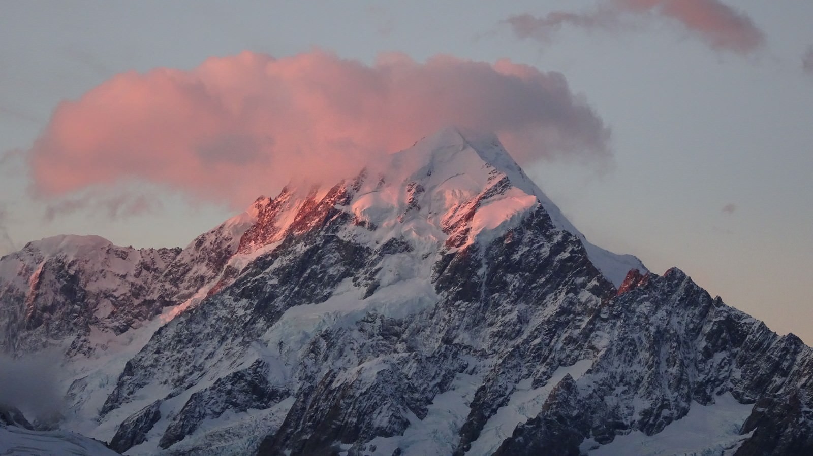 neuseeland Aoraki Mount Cook National Park Sonnenuntergang