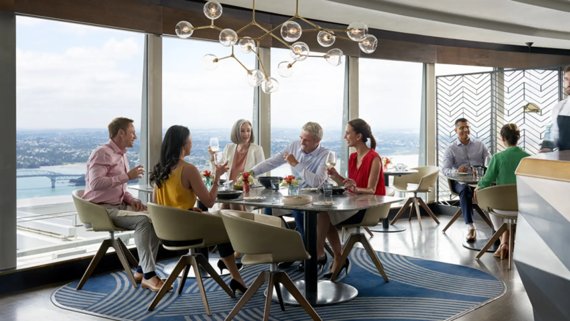 Nz north aucklanfd Sky Tower Auckland restaurant Chris Sisarich