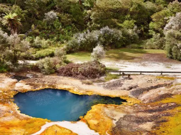 Nz north lake taupo orakei korako cave geyser
