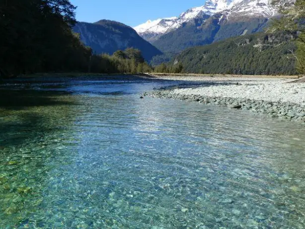 nz-south-mount aspiring-river and mountains
