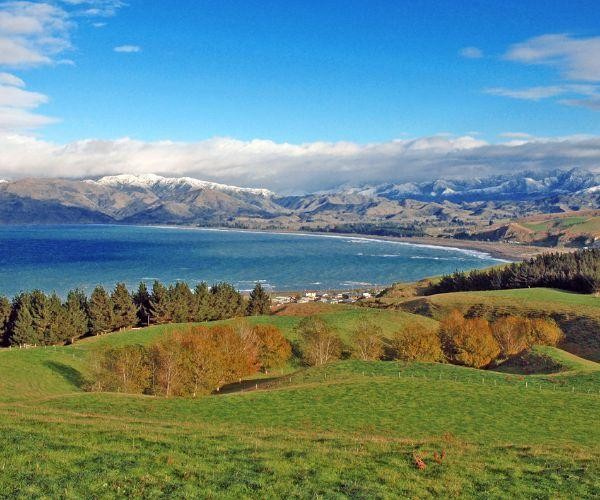Nz south canterbury kaikoura villlage