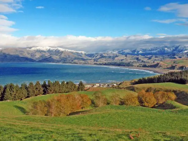 Nz south canterbury kaikoura villlage