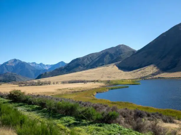 Nz south christchurch tranzalpine railway views