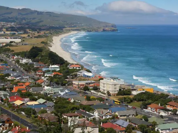 Nz south dunedin central city view