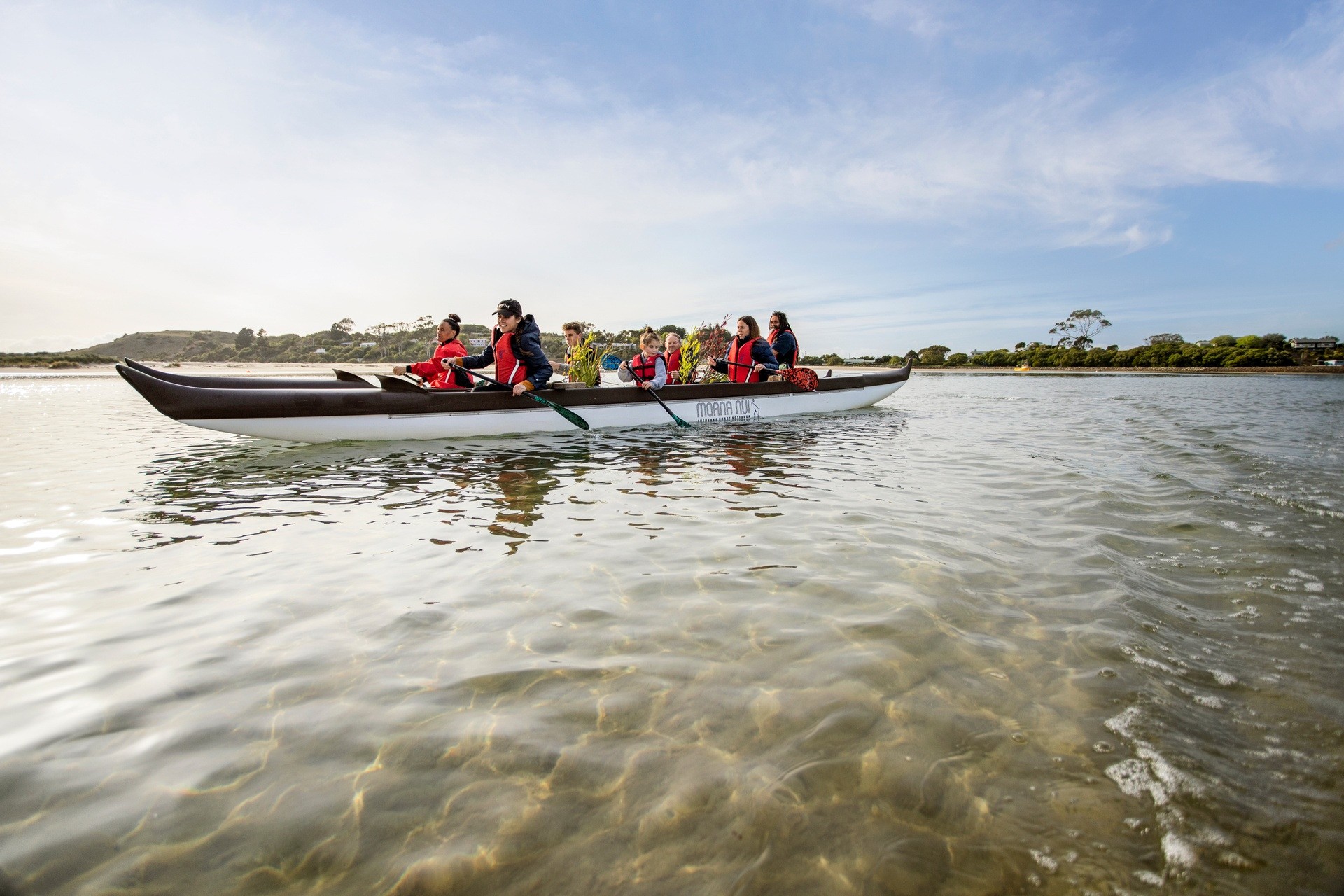 Nz south dunedin family kayaking