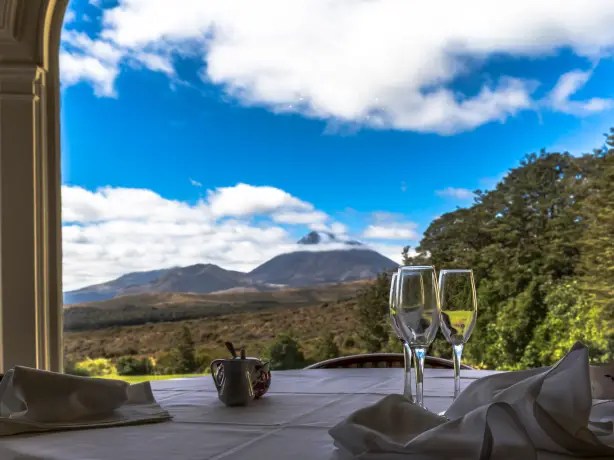 Newzealand north Chateau Tongariro Hotel