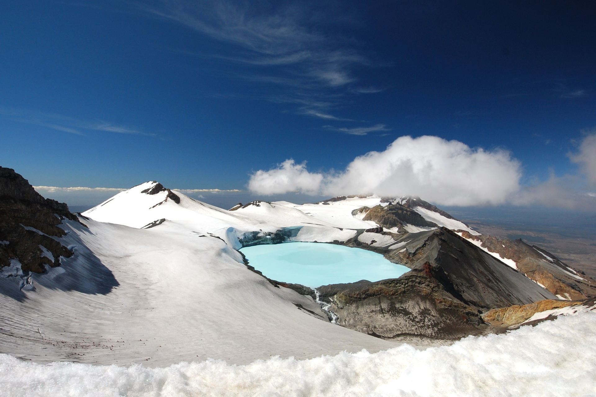 Newzealand north ruapehu craterlake