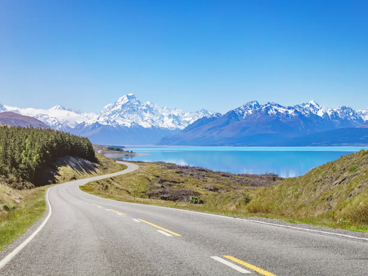 Newzealand south mountcook lakepukaki