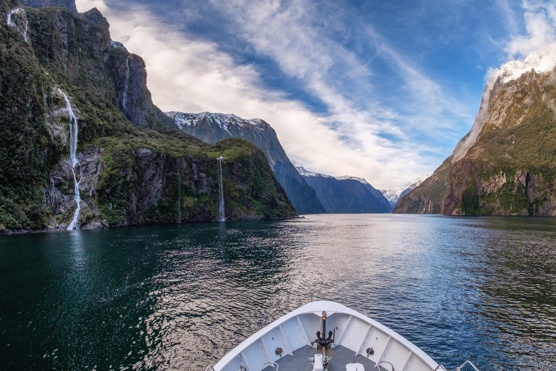 Neuseeland south Milford Sound Boot