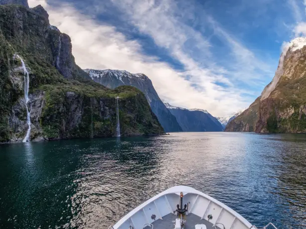 Neuseeland south Milford Sound Boot